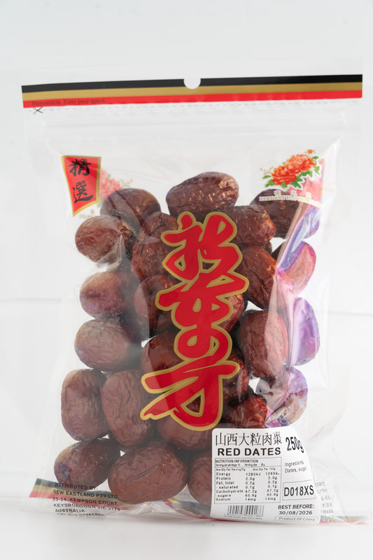 D018XS  - Dried Red Dates 250g - 50 bags / 1CTN