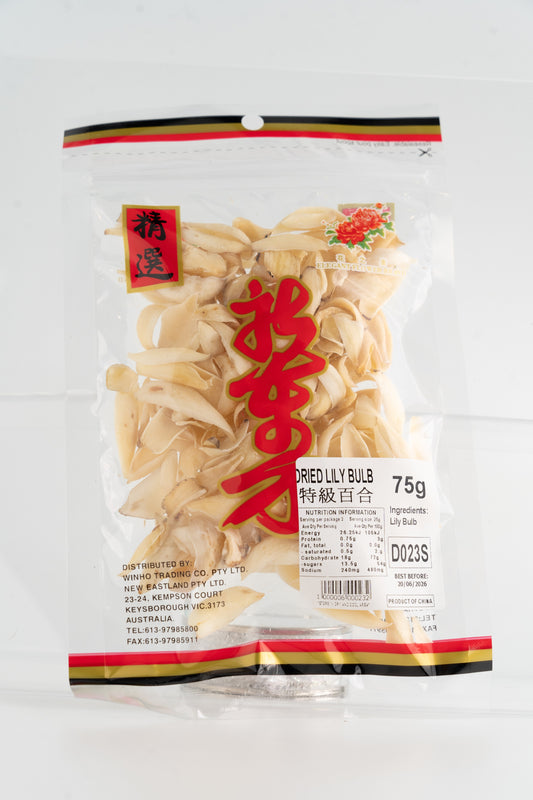 D023S  - Dried Lily Bulb 75g - 50 bags / 1CTN