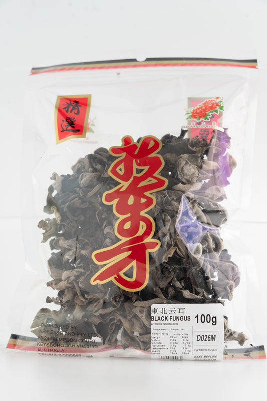 D026M  -  Black Fungus 100g - 50 bags / 1 CTN