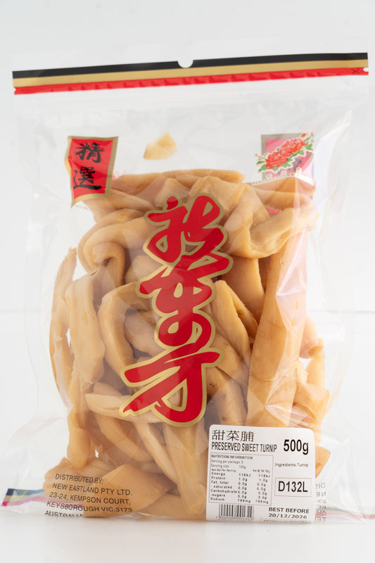 D132L  - Preserved Sweet Turnip 500g - 20 bags / 1CTN