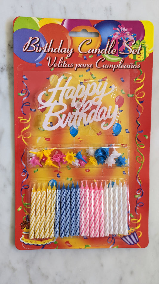 Happy Birthday Candle Set