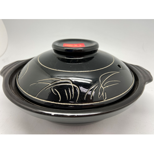 ZC01C - Black Claypot 1.1L #9.5 inches x 12