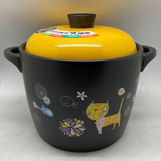 ZC07C  - Black Large Claypot 7.3.L x 4