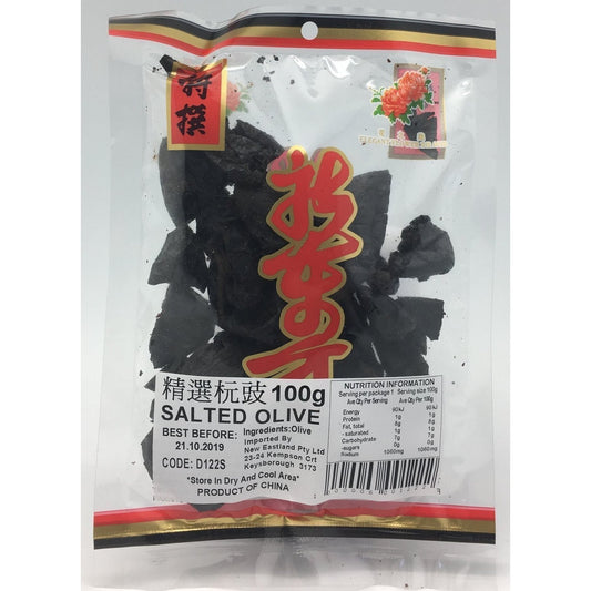 D122S New Eastland Pty Ltd - Salted Olive 100g - 50 bags / 1 CTN - New Eastland Pty Ltd - Asian food wholesalers