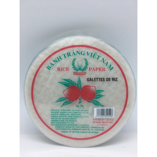 D200K Fraternity Brand - Rice Paper 1kg - 15 box / 1 CTN - New Eastland Pty Ltd - Asian food wholesalers