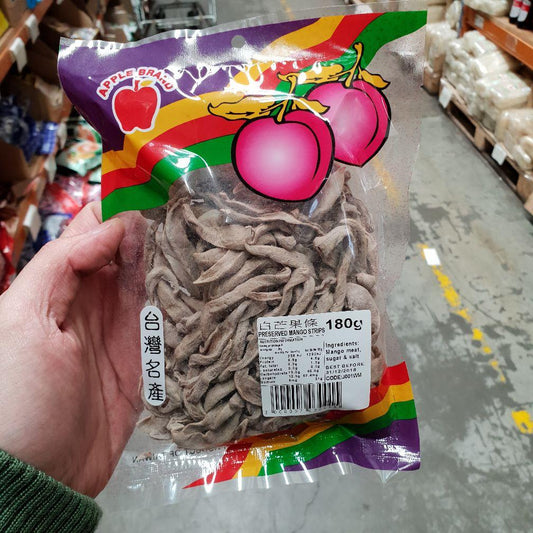 J001WM Apple brand - Mango Strips 180g - 10 packet / 1 Bag - New Eastland Pty Ltd - Asian food wholesalers