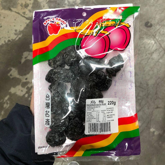 J002BM Apple brand -  Preserved Black Prune 220g - 10 packet / 1 Bag - New Eastland Pty Ltd - Asian food wholesalers