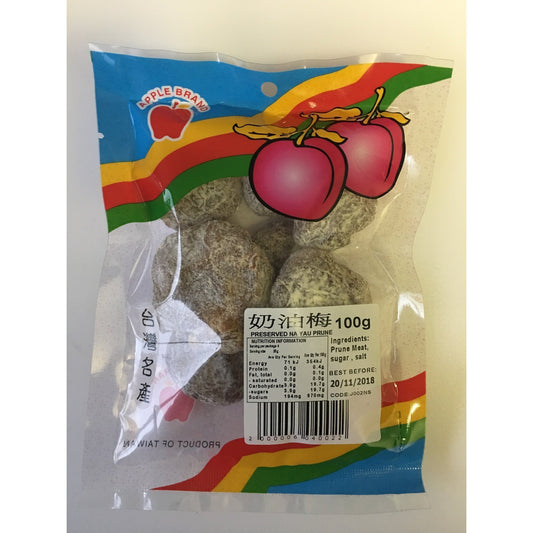 J002NS Apple brand - Preserved Na Yau Prune 100g - 10 packet / 1 Bag - New Eastland Pty Ltd - Asian food wholesalers