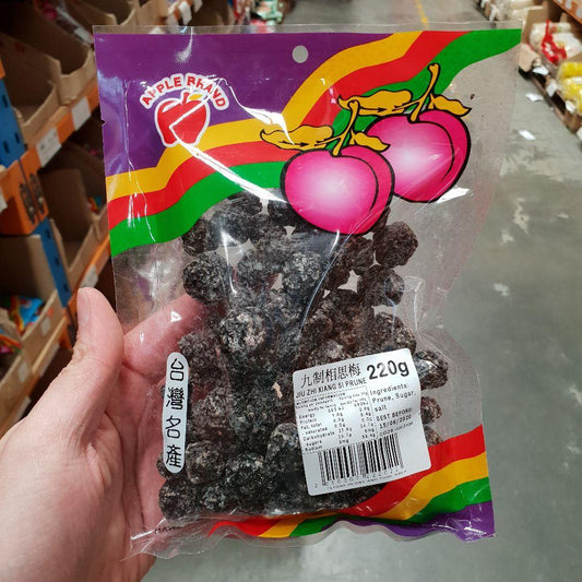 J002XM Apple brand -  jiu zhi xiang si prune 220g - 10 packet / 1 Bag - New Eastland Pty Ltd - Asian food wholesalers