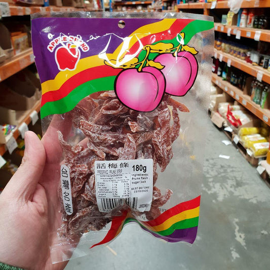 J003NM Apple brand -Preserved Prune Strip 180g - 10 packet / 1 Bag - New Eastland Pty Ltd - Asian food wholesalers