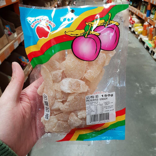 J016M Apple brand -preserved ginger 150g - 10 packet / 1 Bag - New Eastland Pty Ltd - Asian food wholesalers