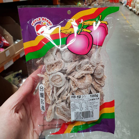 J016MM Apple brand -Lin Meng Plum 100g - 10 packet / 1 Bag - New Eastland Pty Ltd - Asian food wholesalers
