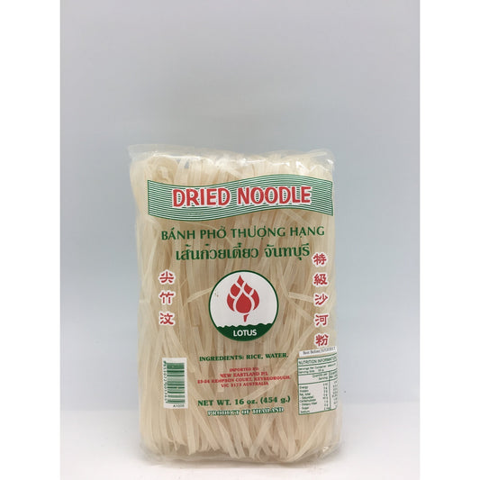 N036M Lotus Brand - 3mm Rice Noodles 454g - 30 bags / 1CTN - New Eastland Pty Ltd - Asian food wholesalers