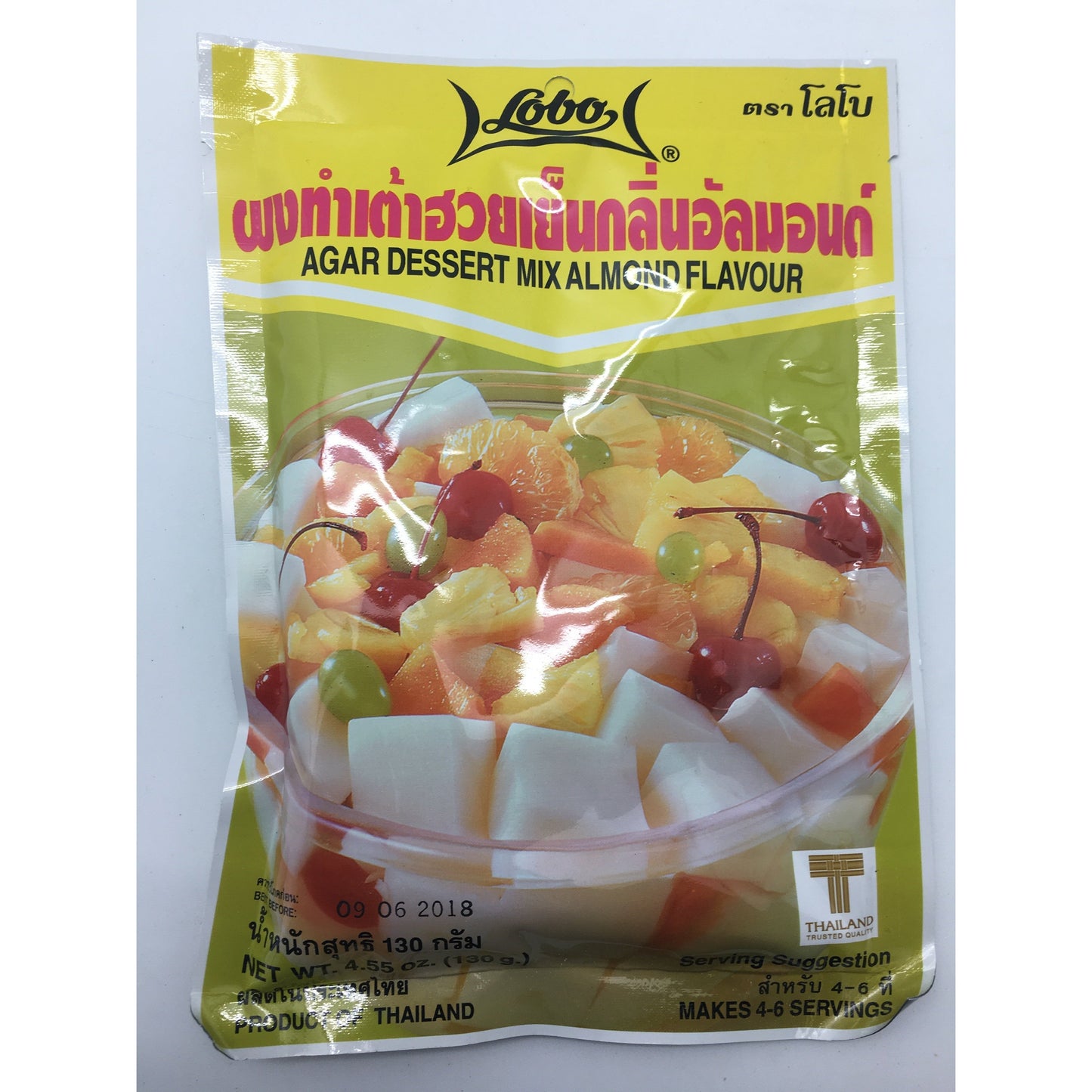PD008D Lobo Brand -Agar Dessert Mix Almond Flavour 130g - 120 bags / 1CTN - New Eastland Pty Ltd - Asian food wholesalers