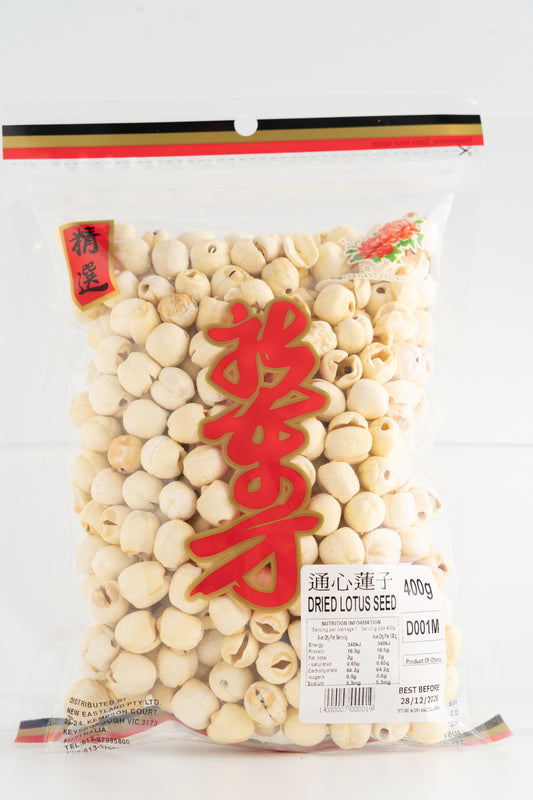 D001M New Eastland Pty Ltd - Dried Lotus Seed 400g - 25 bags / 1CTN