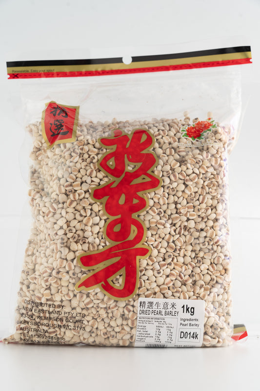 D014K New Eastland Brand - Dried Pearl Barley 1kg - 25 bags / 1CTN