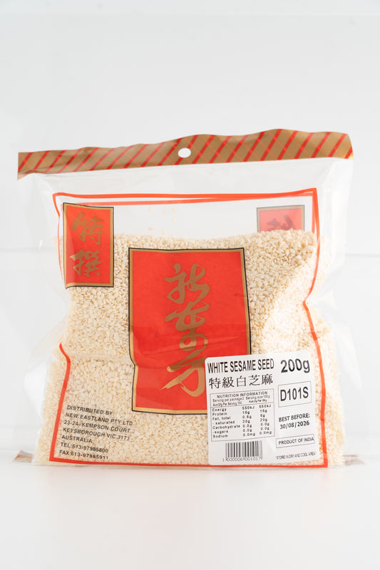 D101S New Eastland Pty Ltd - White Sesame Seed 200g - 50 bags / 1 CTN