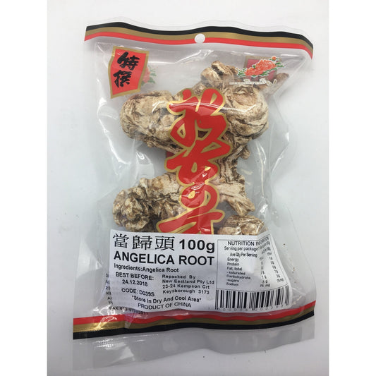 D039S New Eastland Pty Ltd - Angelica Root 100g - 50 bags / 1 CTN - New Eastland Pty Ltd - Asian food wholesalers