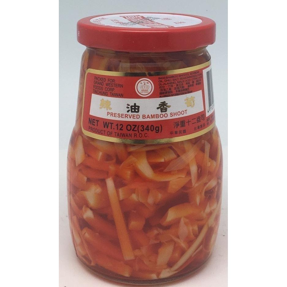 P002B Nice Crown Brand - Bamboo Shoots in Soy Sauce 340g -  24 jar / 1CTN - New Eastland Pty Ltd - Asian food wholesalers