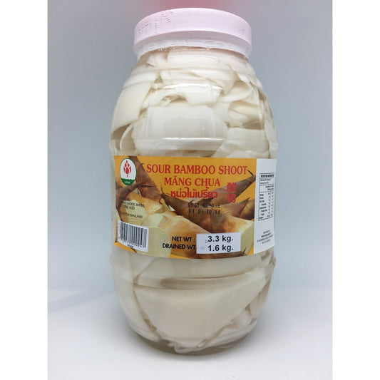 P030K Lotus Brand - Sour Bamboo Shoots 3.3kg - 4 jar / 1 CTN - New Eastland Pty Ltd - Asian food wholesalers