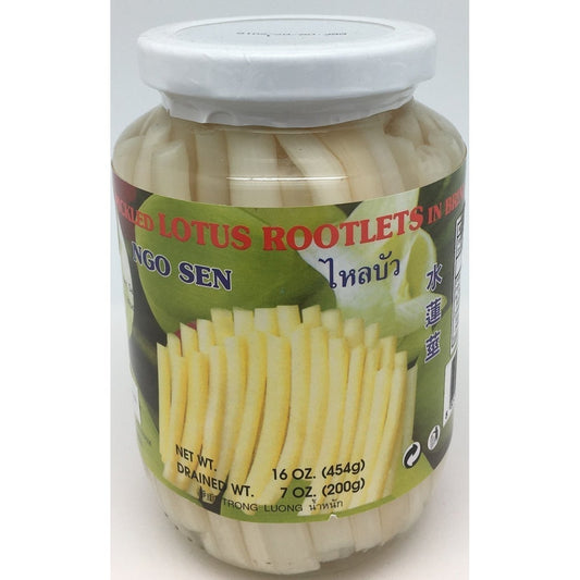 P039 Lotus Brand - Pickled Lotus Rootlets in Brine 454g - 24 jar / 1 CTN - New Eastland Pty Ltd - Asian food wholesalers