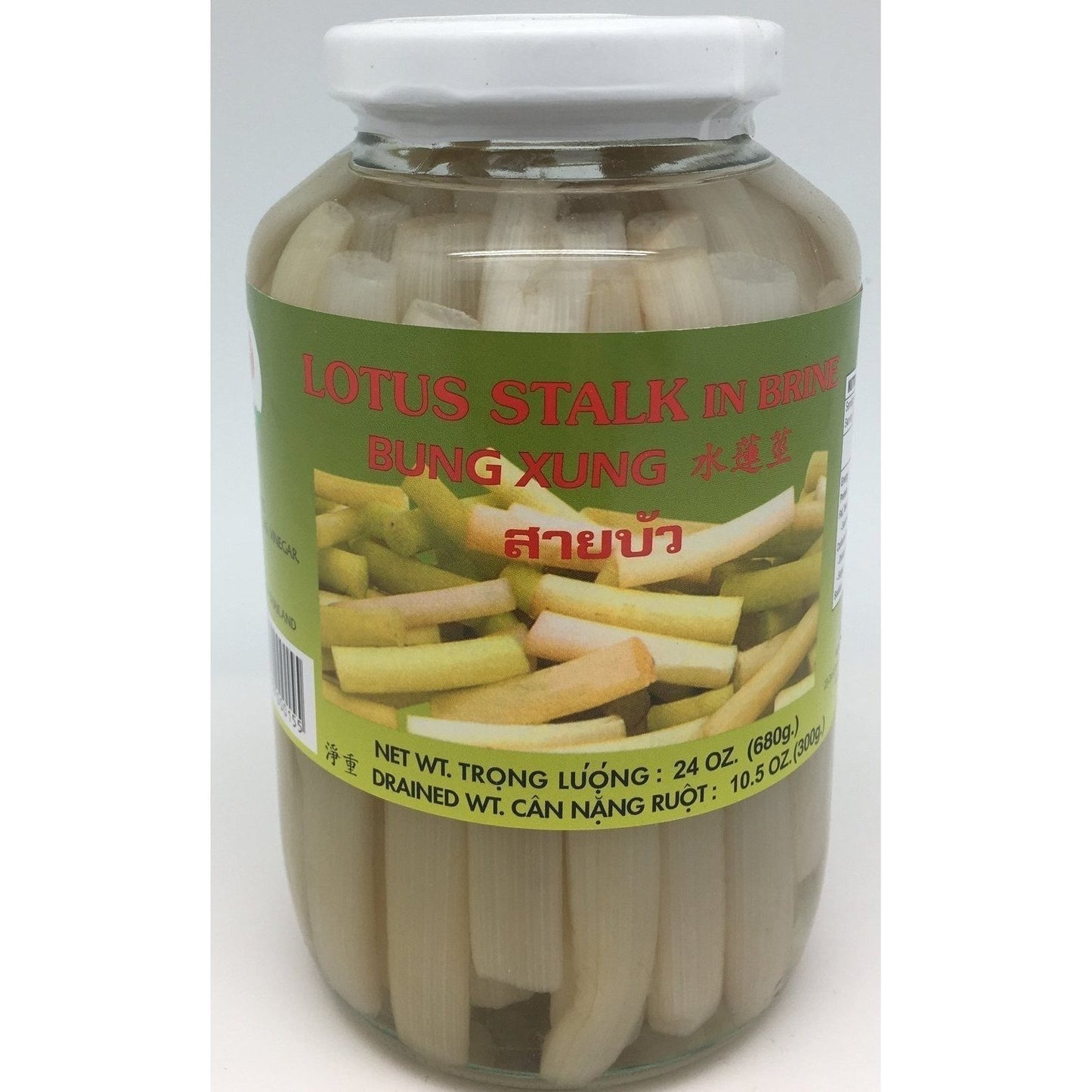 P040M Lotus Brand - Pickled Lotus Stark in Brine 680g - 12 jar / 1 CTN - New Eastland Pty Ltd - Asian food wholesalers