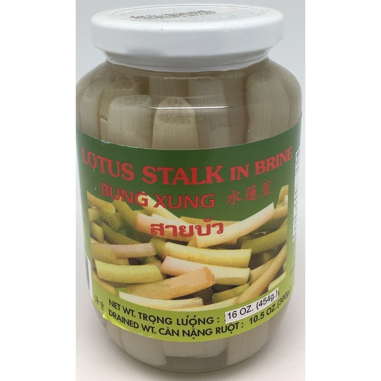 P040S Lotus Brand - Pickled Lotus Stark in Brine 454g - 24 jar / 1 CTN - New Eastland Pty Ltd - Asian food wholesalers