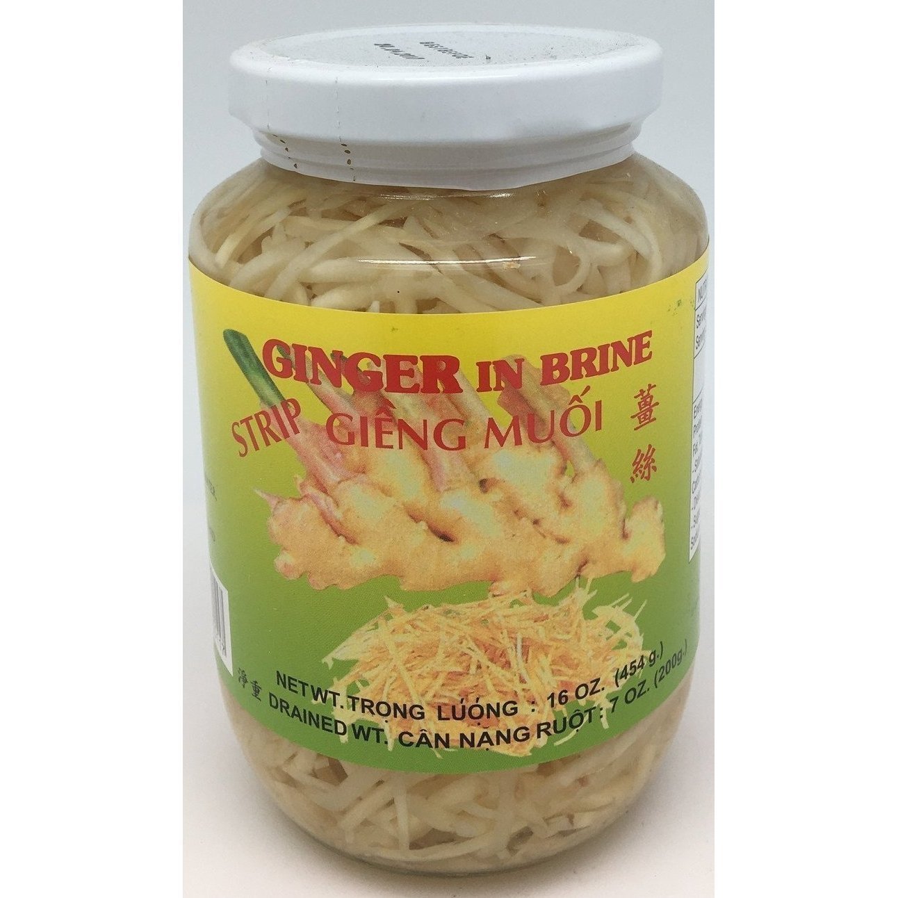 P041S Lotus Brand - Pickled Ginger Strip in Brine 454g - 24 jar / 1 CTN - New Eastland Pty Ltd - Asian food wholesalers