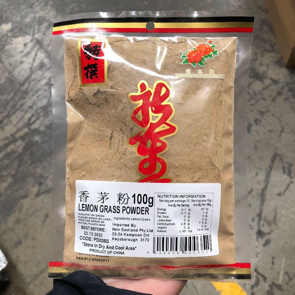 PD035S New Eastland Pty Ltd - Lemongrass Powder 100g- 50 PKT / 1CTN - New Eastland Pty Ltd - Asian food wholesalers