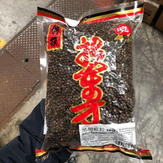 PD043BK New Eastland Pty Ltd -Black Whole Peppercorn 1kg- 25bags / 1CTN - New Eastland Pty Ltd - Asian food wholesalers