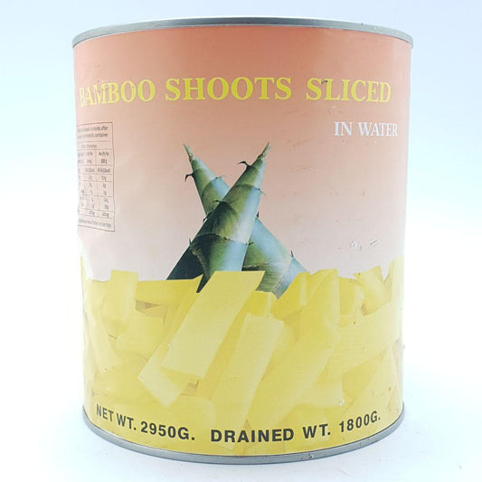 T035S (L) Bamboo Shoots Sliced In Water 3Kg - 6 tin/CTN - New Eastland Pty Ltd - Asian food wholesalers