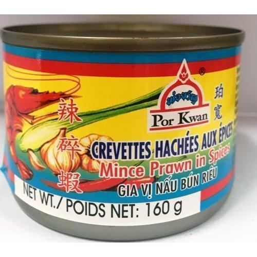 T046S Por Kwan Brand -Minced Prawn in Spice 160g - 48 tin / 1 CTN - New Eastland Pty Ltd - Asian food wholesalers